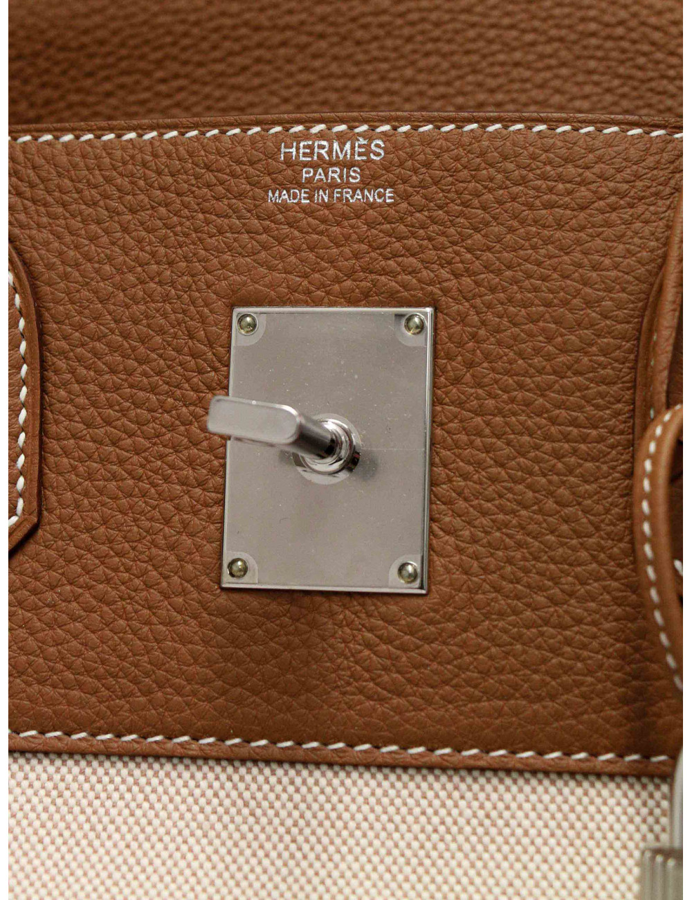 HAC HERMES Haut à Courroies toile et cuir