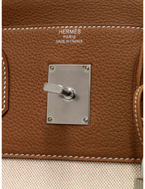 HAC HERMES Haut à Courroies toile et cuir