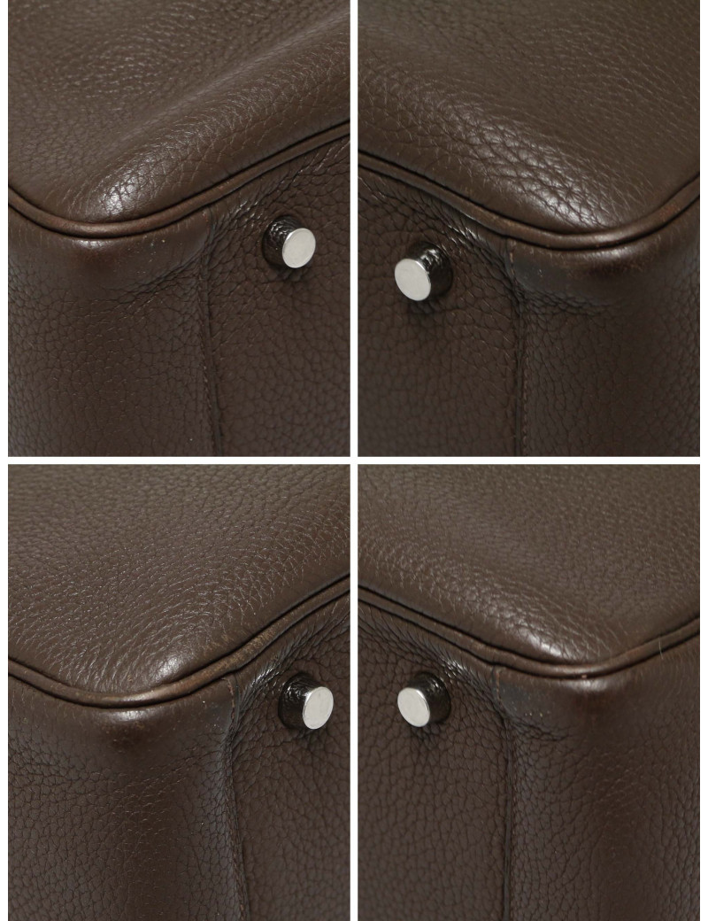 Lindy 30 HERMES cuir de veau Togo marron