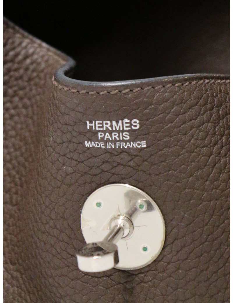 Lindy 30 HERMES cuir de veau Togo marron