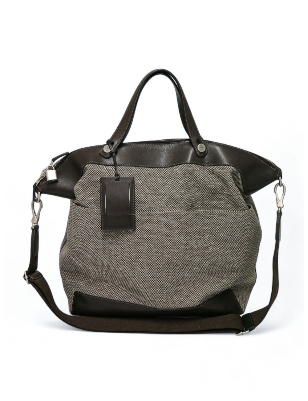 Sac Calèche Express HERMES toile et cuir