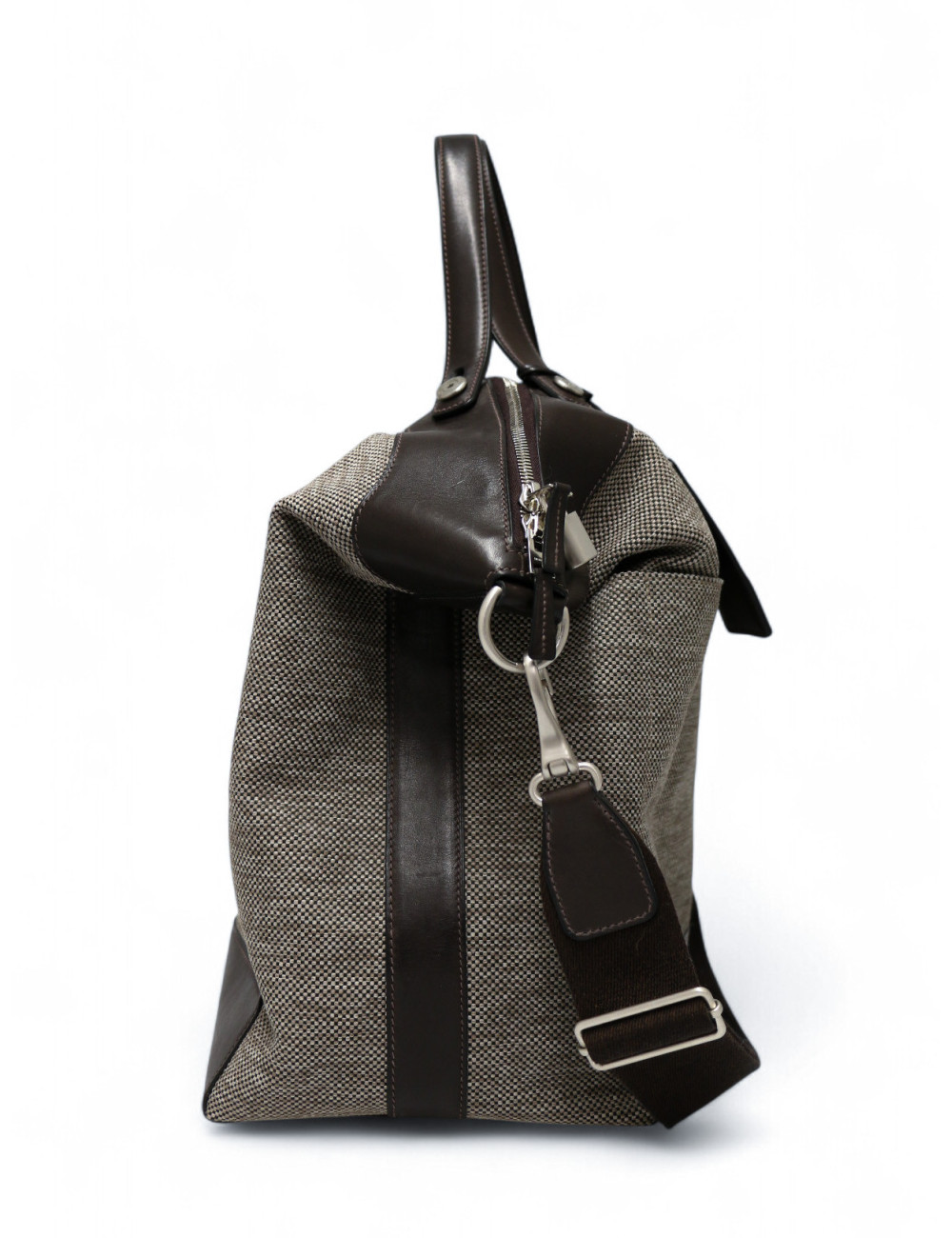 Sac Calèche Express HERMES toile et cuir