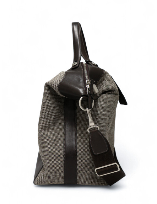 Sac Calèche Express HERMES toile et cuir