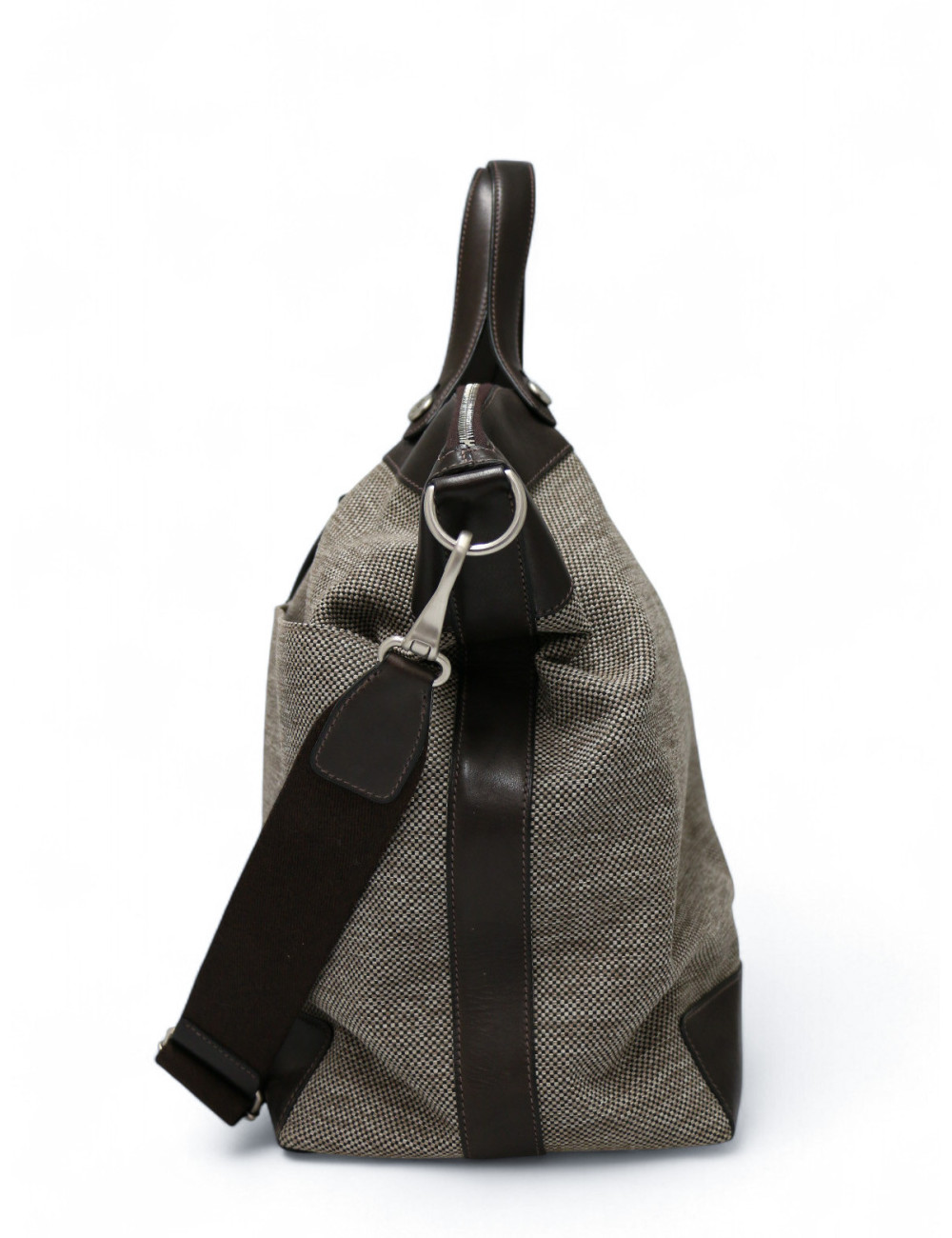 Sac Calèche Express HERMES toile et cuir