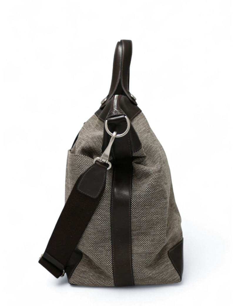 Sac Calèche Express HERMES toile et cuir