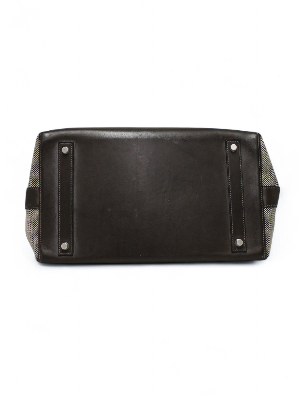 Sac Calèche Express HERMES toile et cuir