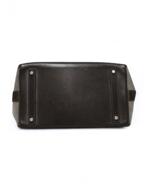 Sac Calèche Express HERMES toile et cuir