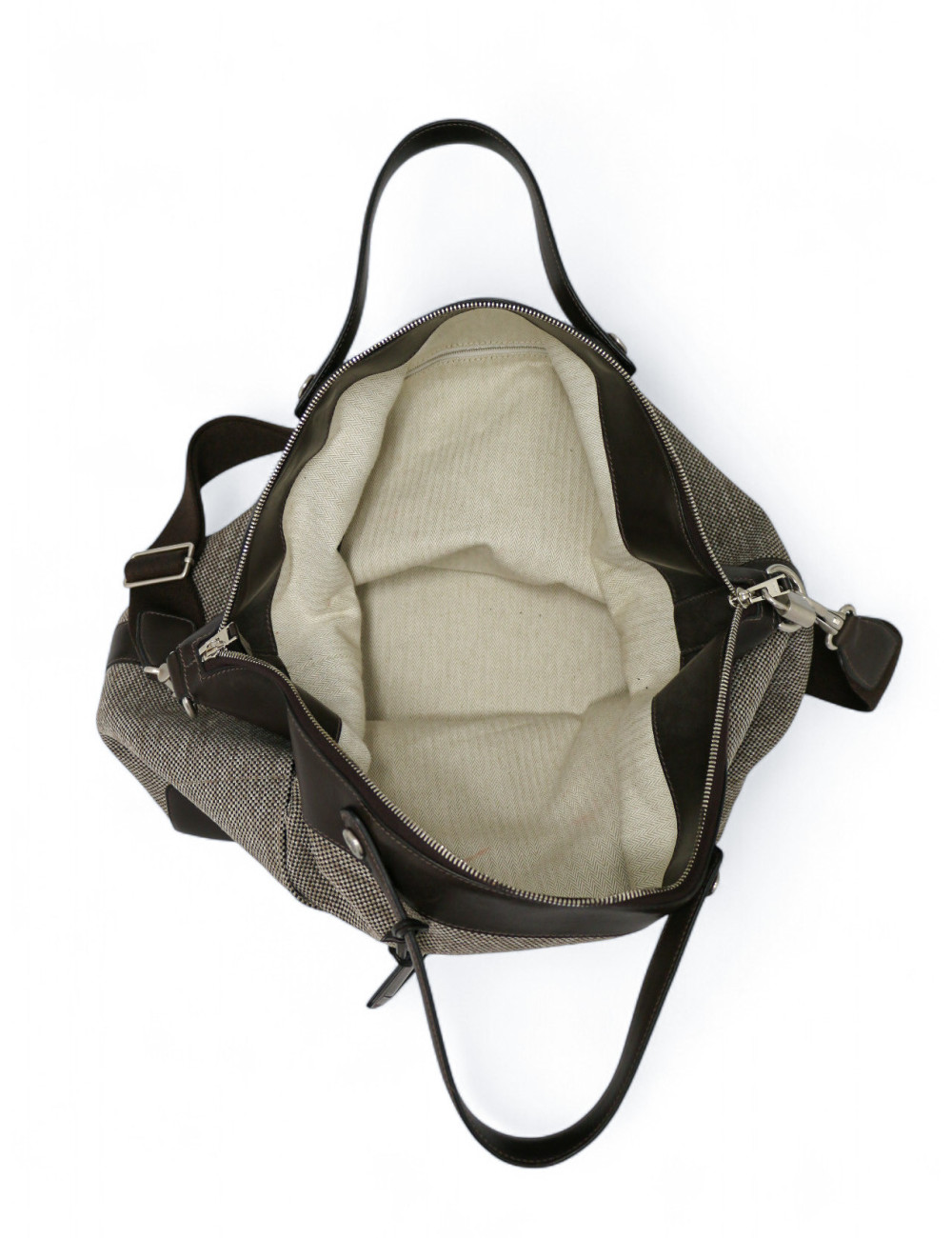 Sac Calèche Express HERMES toile et cuir