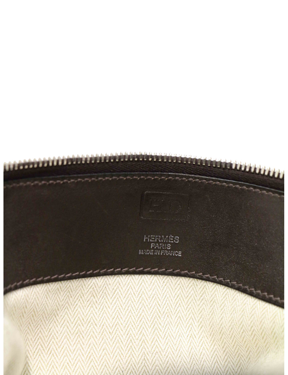 Sac Calèche Express HERMES toile et cuir