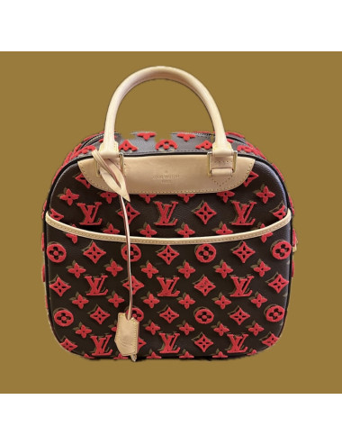 Sac Deauville cube Louis Vuitton tuffetage rouge