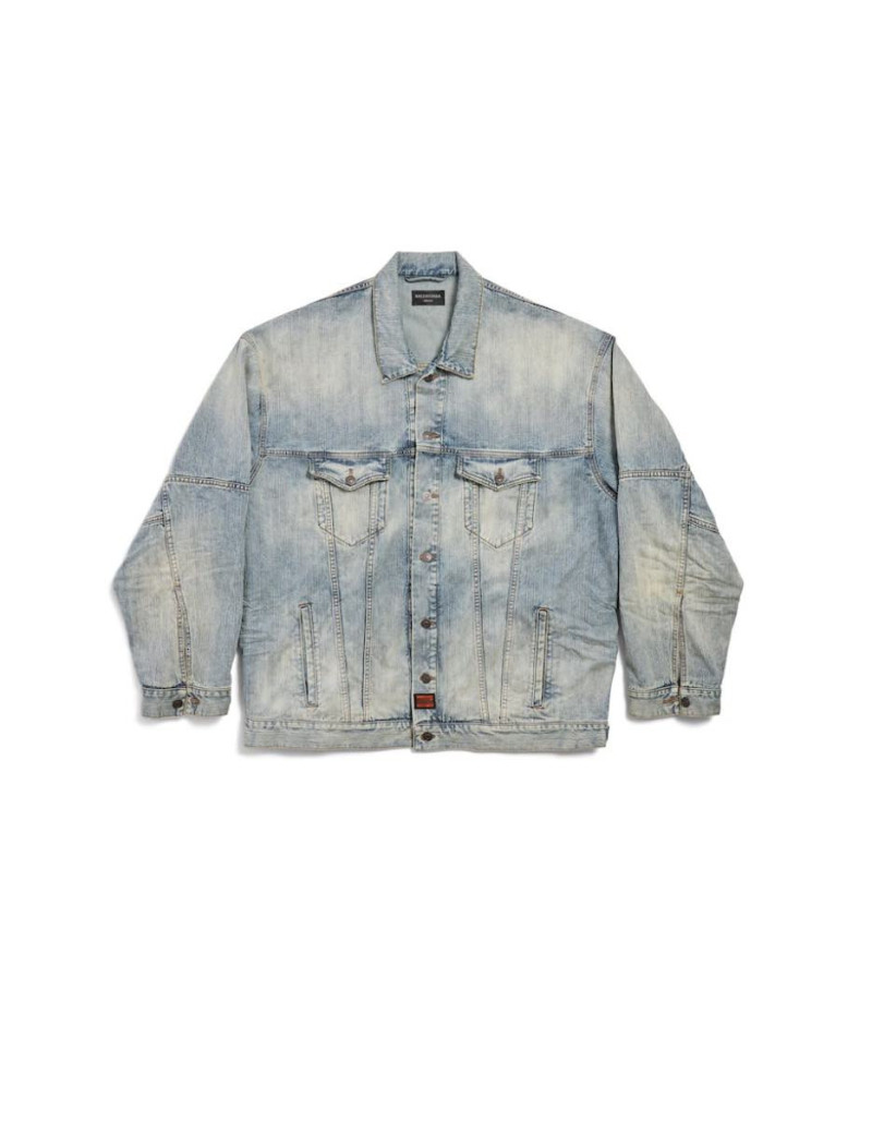 Blouson BALENCIAGA toile denim bleue
