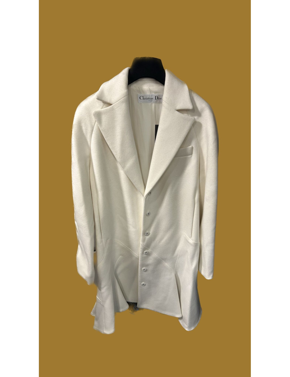 Manteau Christian Dior blanc T34