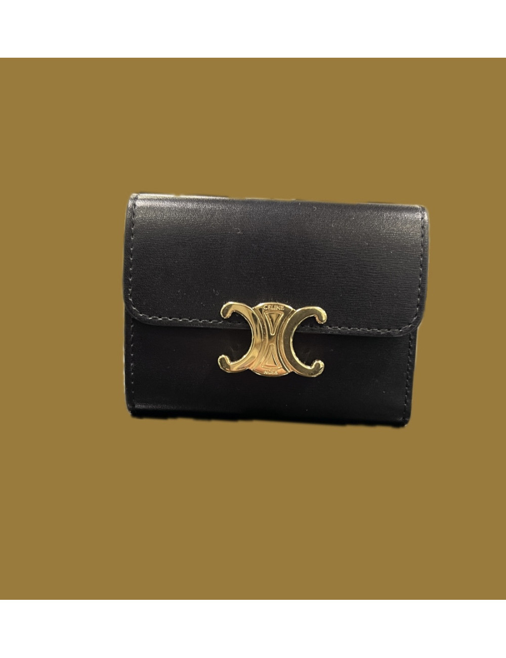 Porte carte Celine Triomphe noir