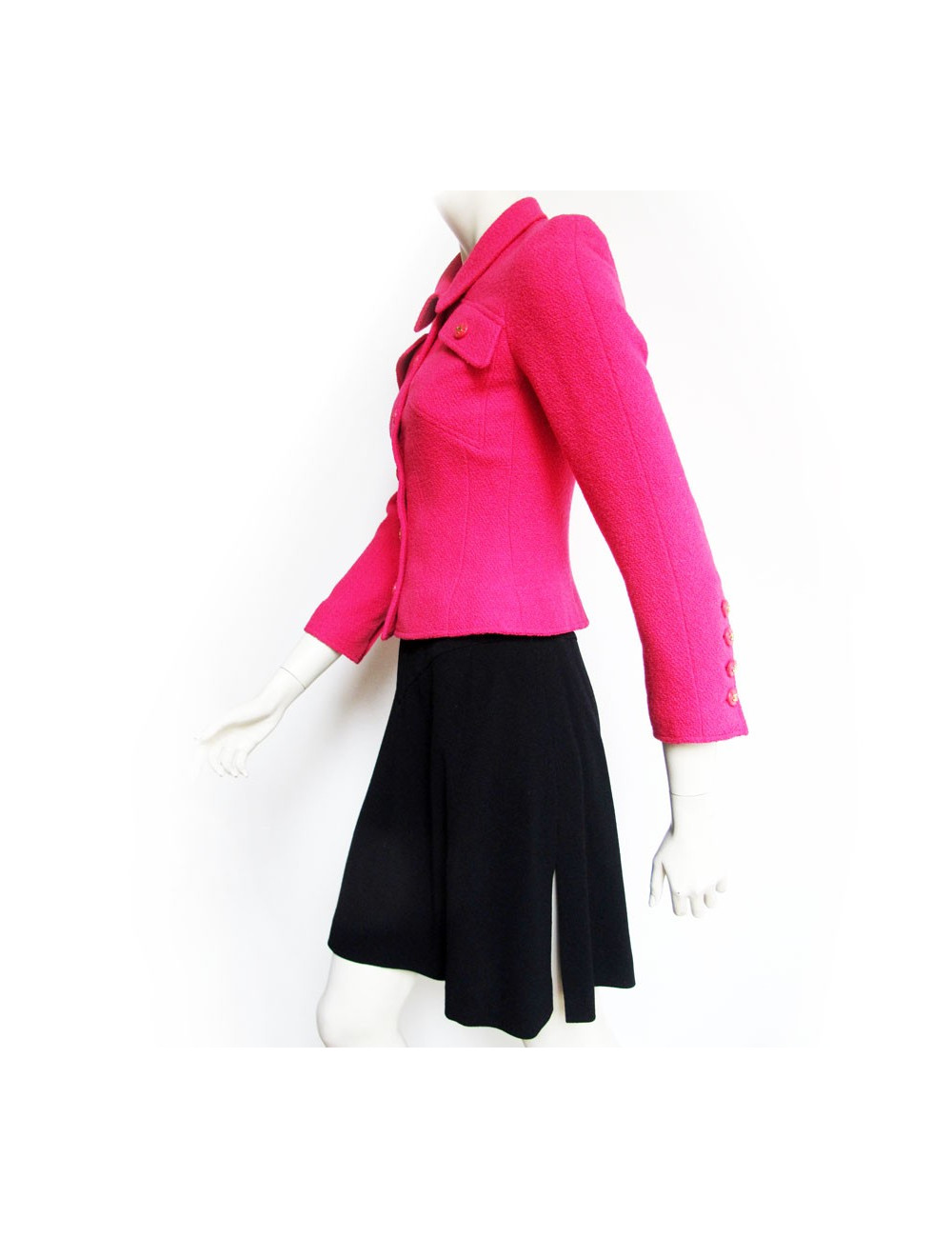 ensemble CHANEL fushia et noir