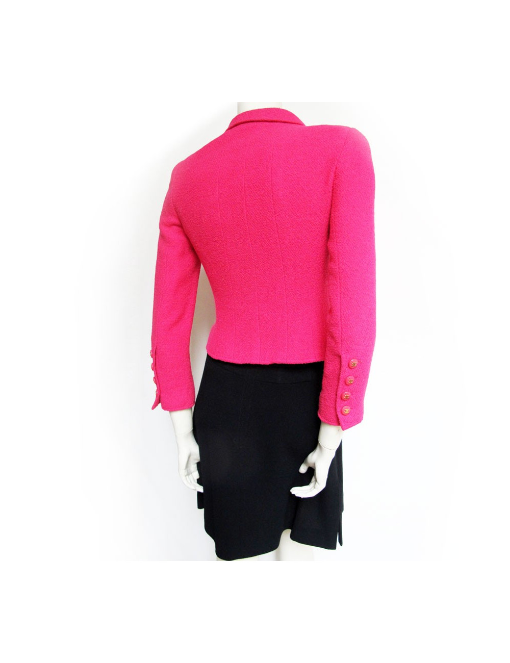 ensemble CHANEL fushia et noir