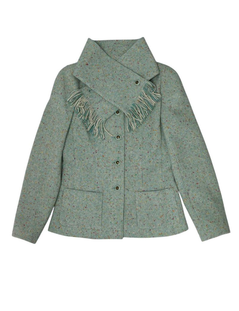 Veste CHANEL vert d'eau T36