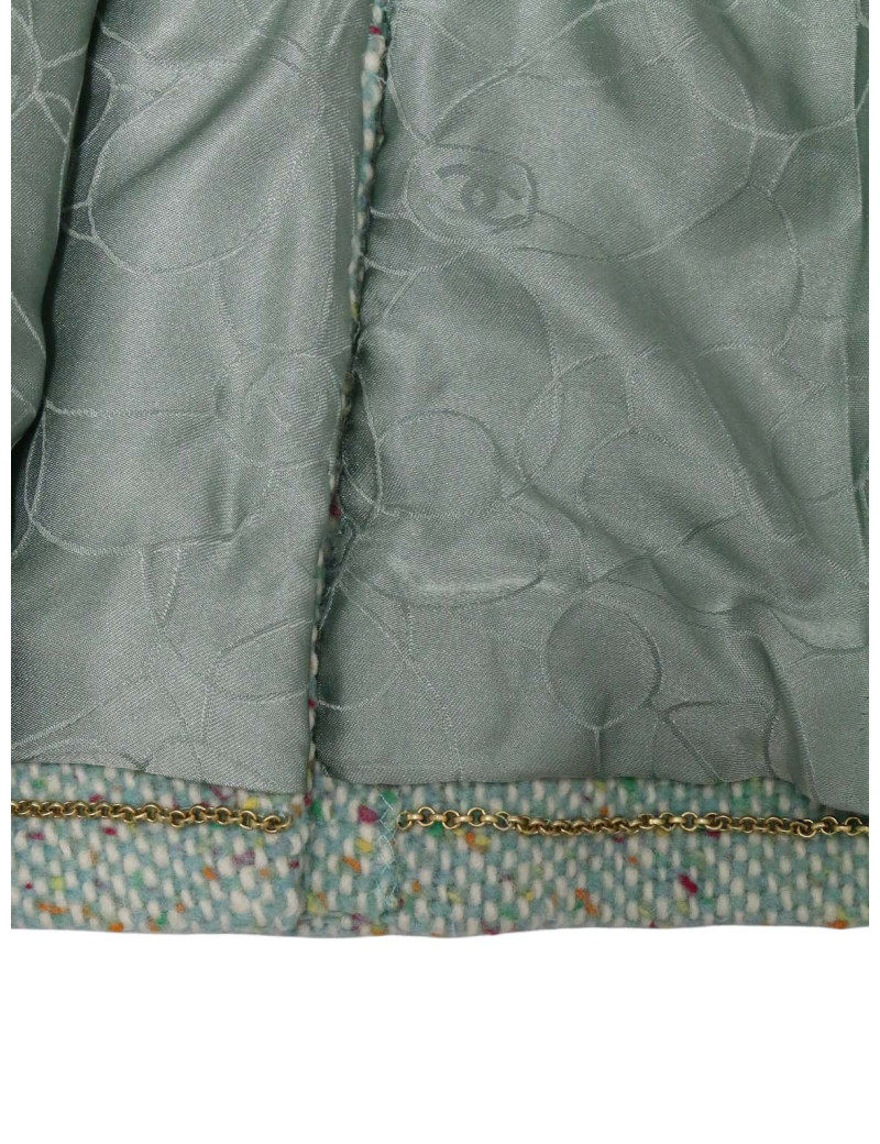 Veste CHANEL vert d'eau T36