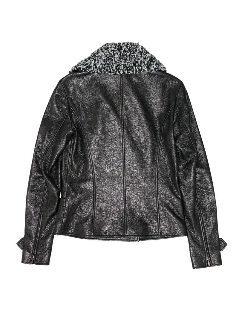 Perfecto CHANEL T38 cuir noir