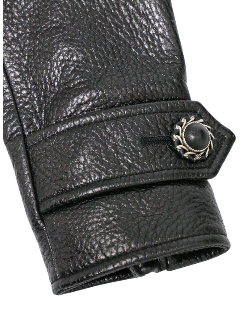Perfecto CHANEL T38 cuir noir