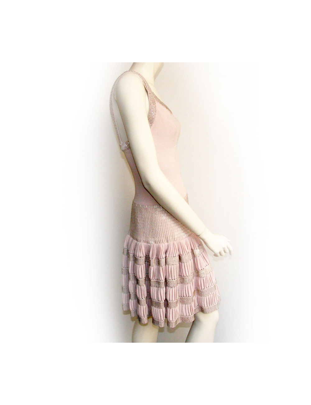 Robe ALAIA T 40 baguettes cristal