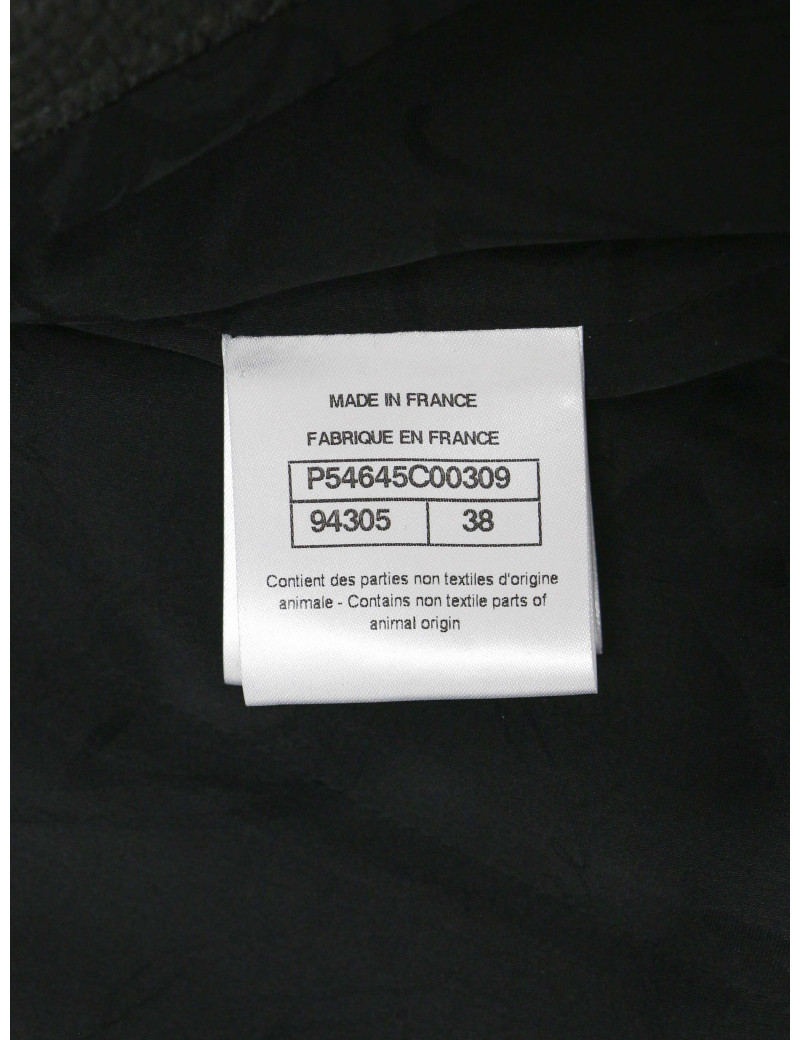 Perfecto CHANEL T38 cuir noir