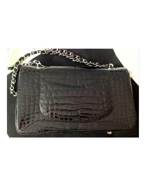 Timeless 25 CHANEL en crocodile noir