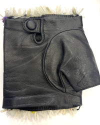 Mitaines CHANEL T 7 cuir perles Collection Graffiti