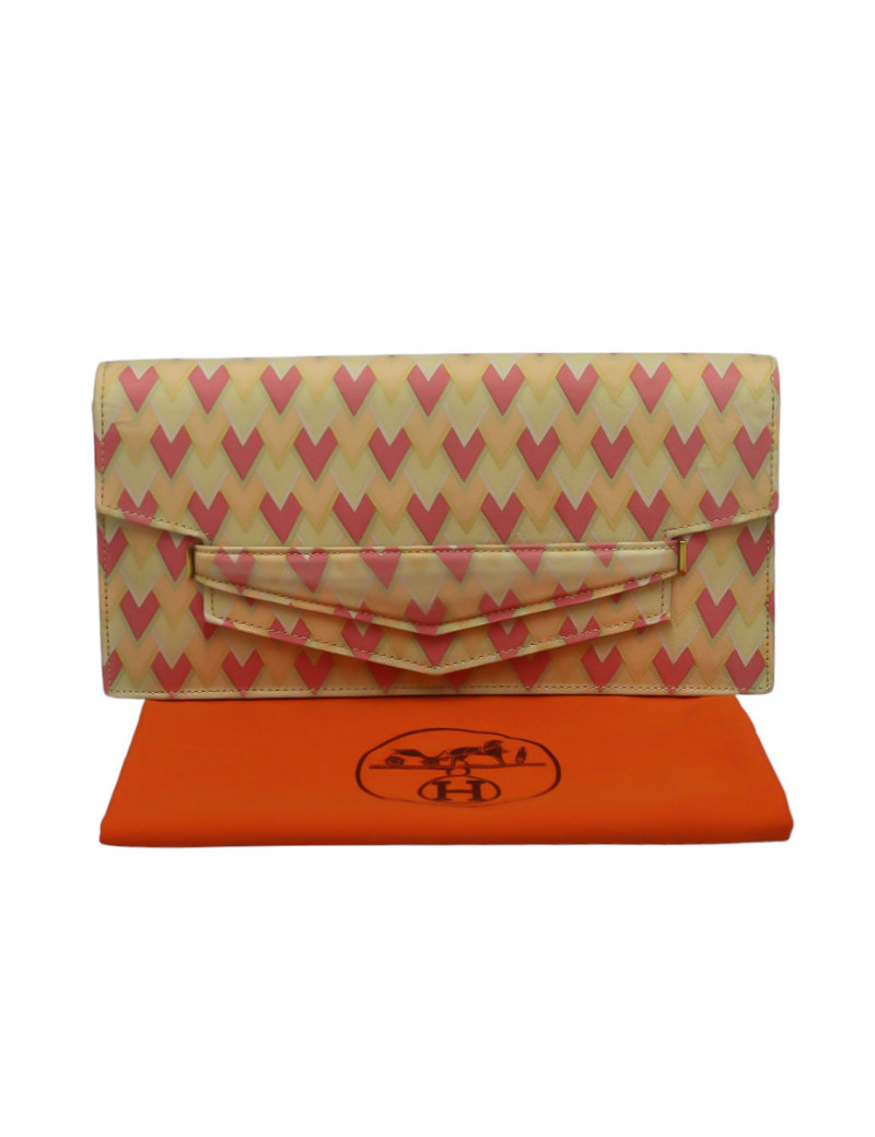 Pochette HERMES Faco soie