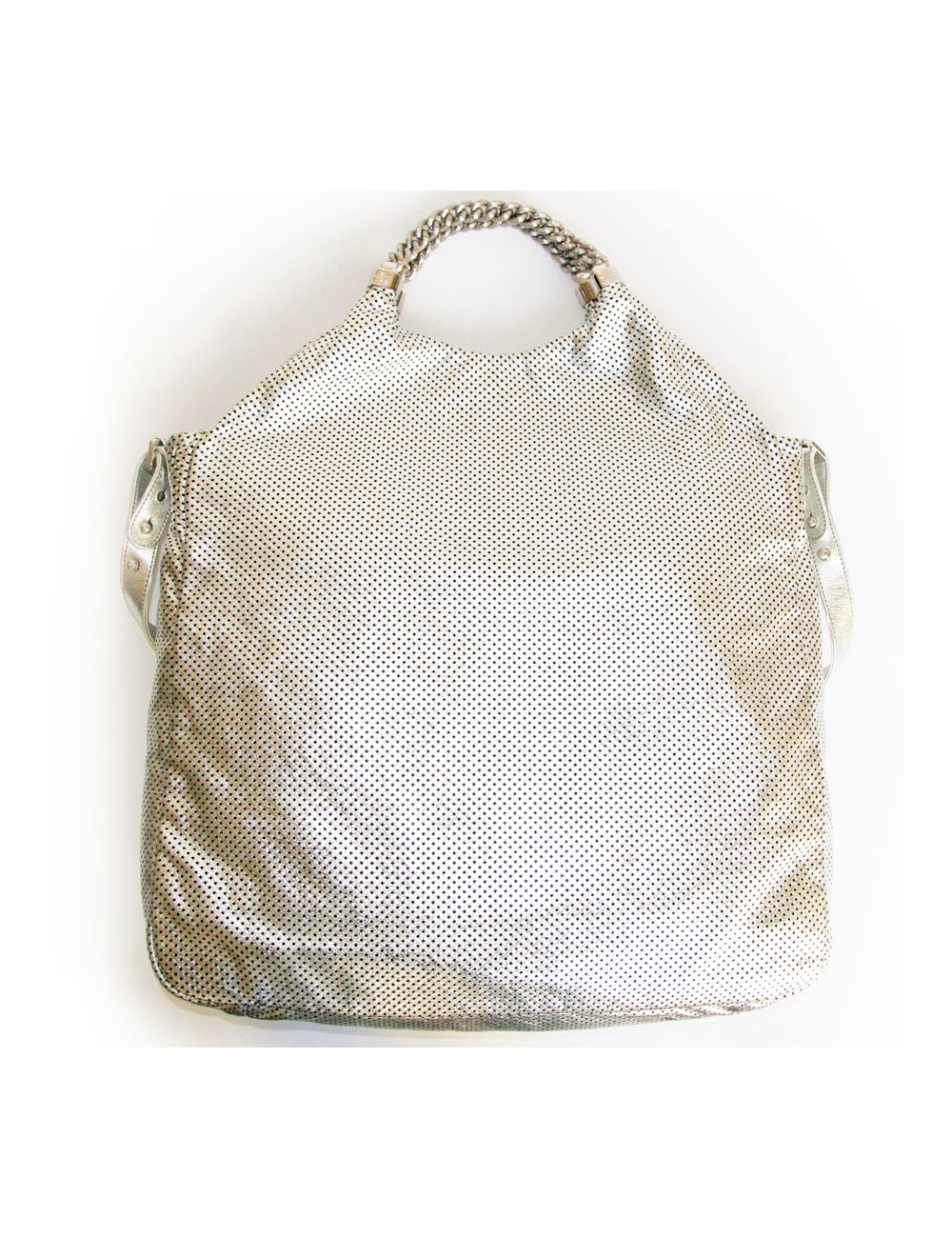 Grand sac CHANEL cuir métalisé 