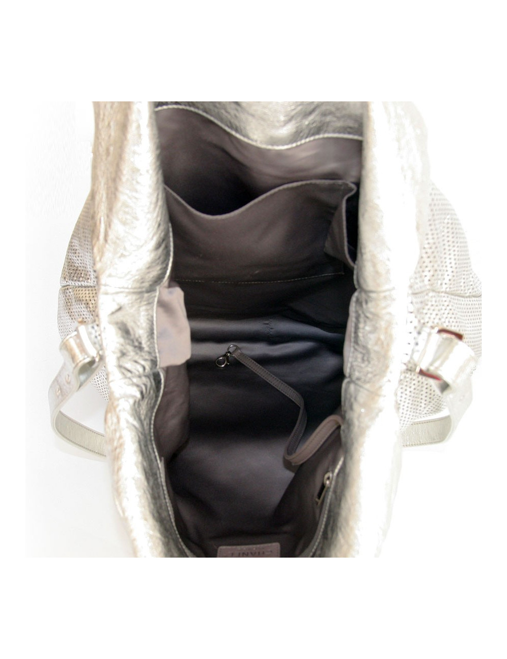 Grand sac CHANEL cuir métalisé 