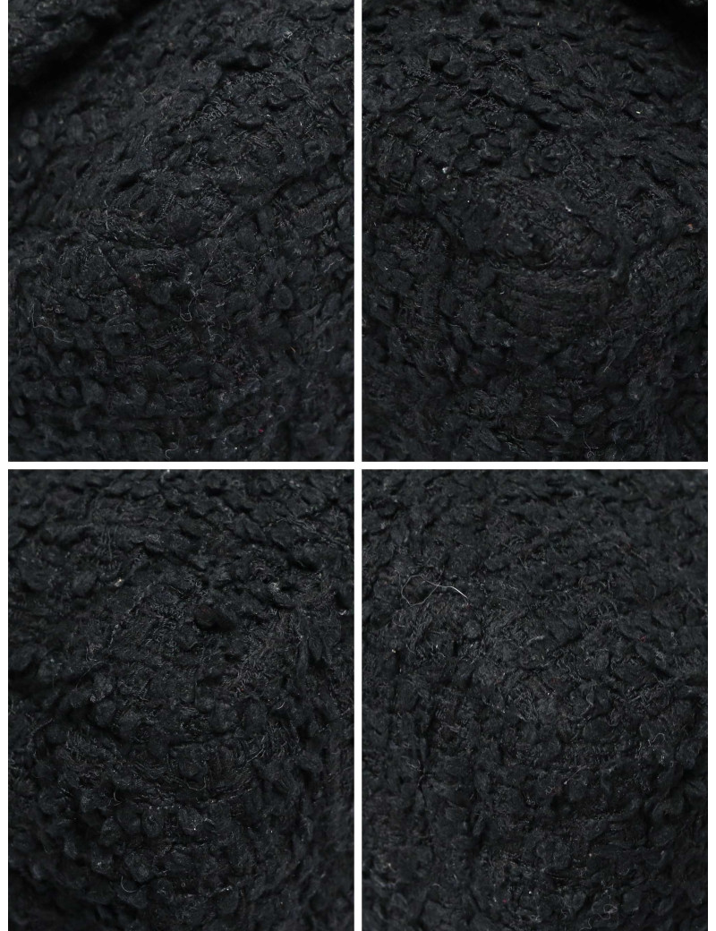 Grand sac 19 CHANEL tweed noir