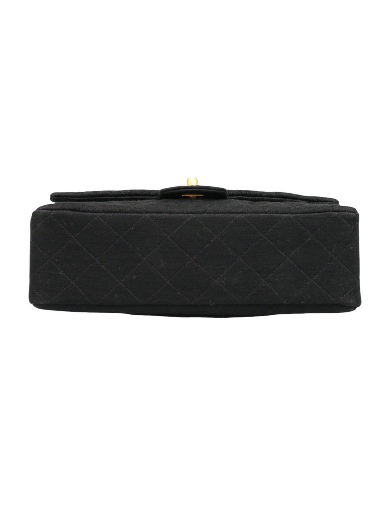 Sac Turnlock Chanel jersey noir