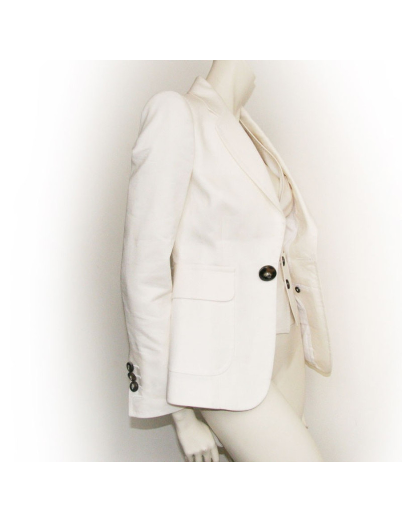 Plastron DISQUERED2 blanc cassé T40 ital