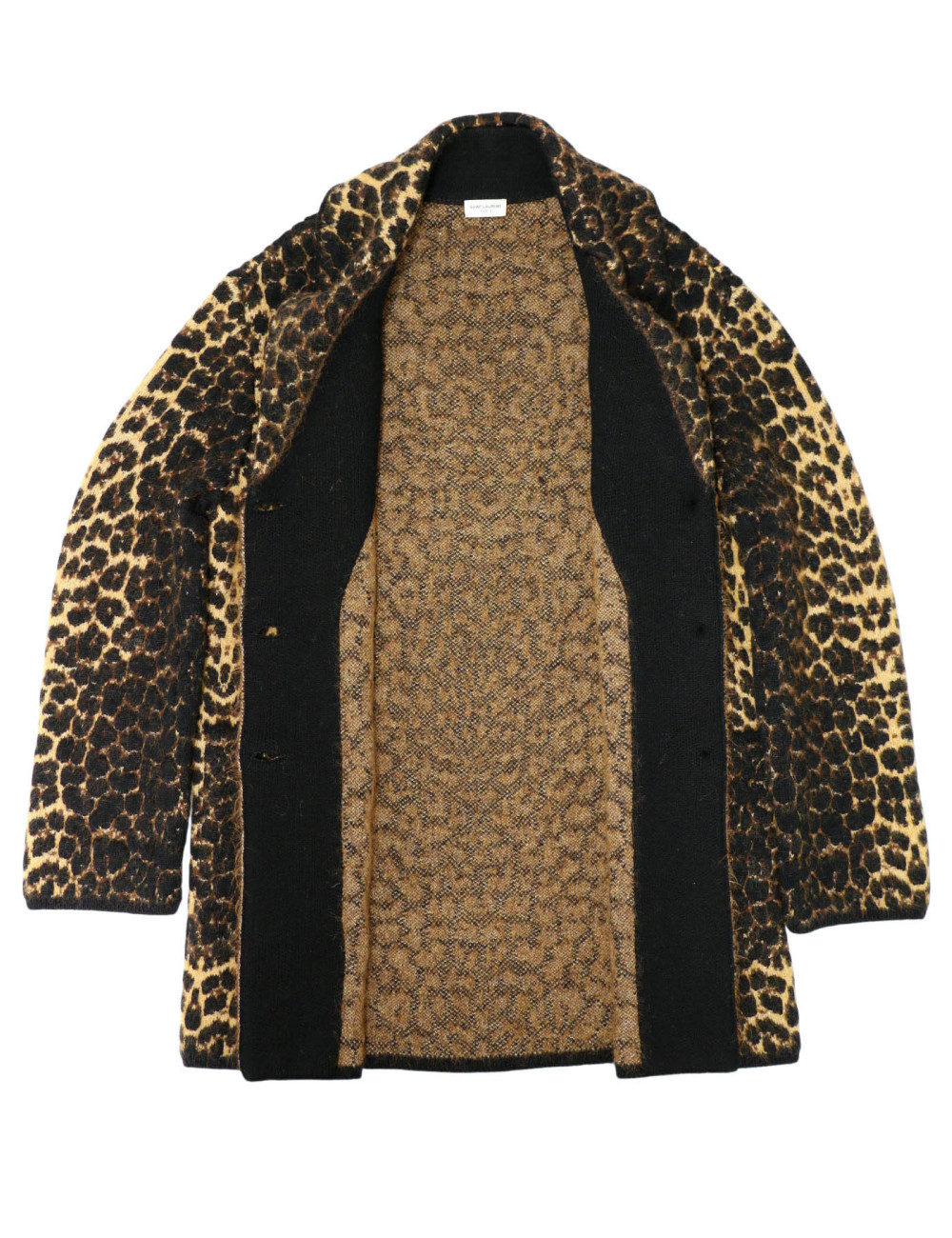 Manteau SAINT LAURENT léopard laine mohair