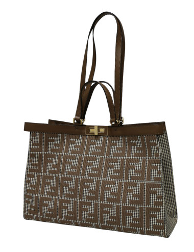 Cabas Peekaboo FENDI X-Tote pied de poule