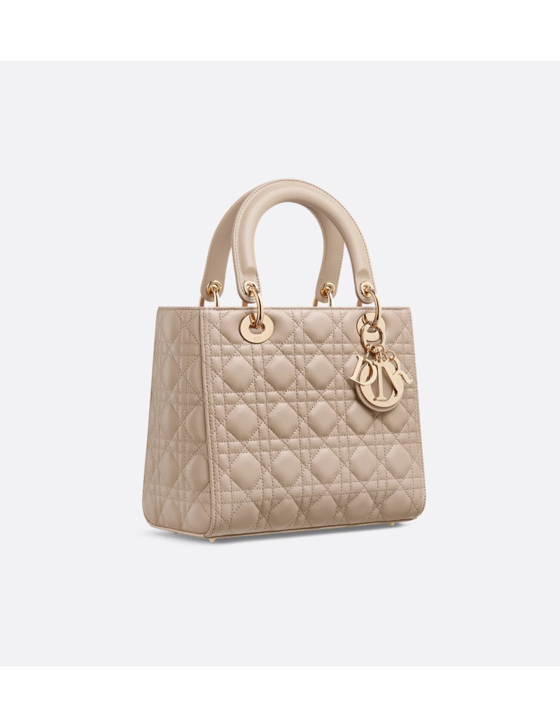 Sac Lady D CHRISTIAN DIOR cannage desert taupe