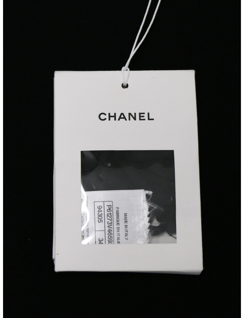 Combinaison T 34 CHANEL bretelles chaine bijou