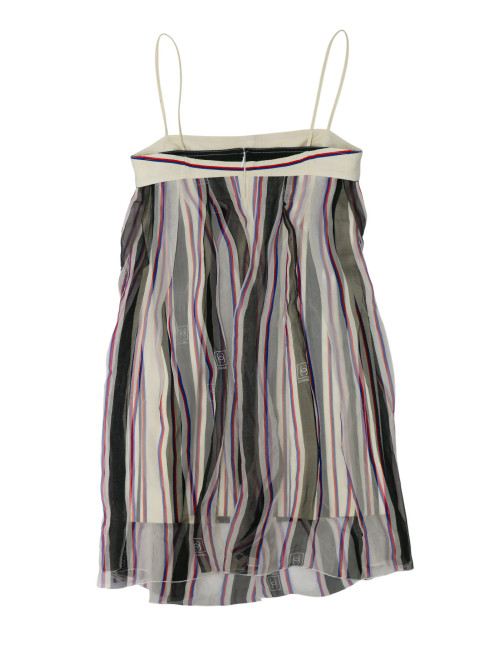 Robe CHANEL voile rayée T36