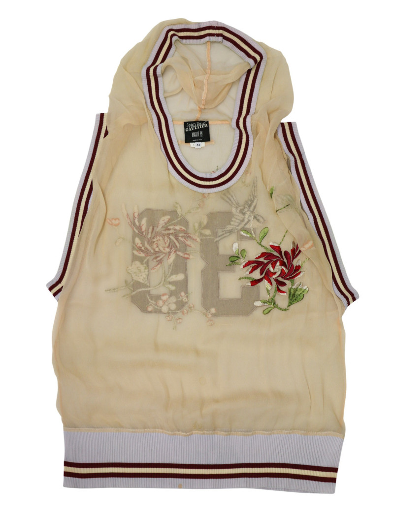 Haut JEAN PAUL GAULTIER avec capuche brodé TM