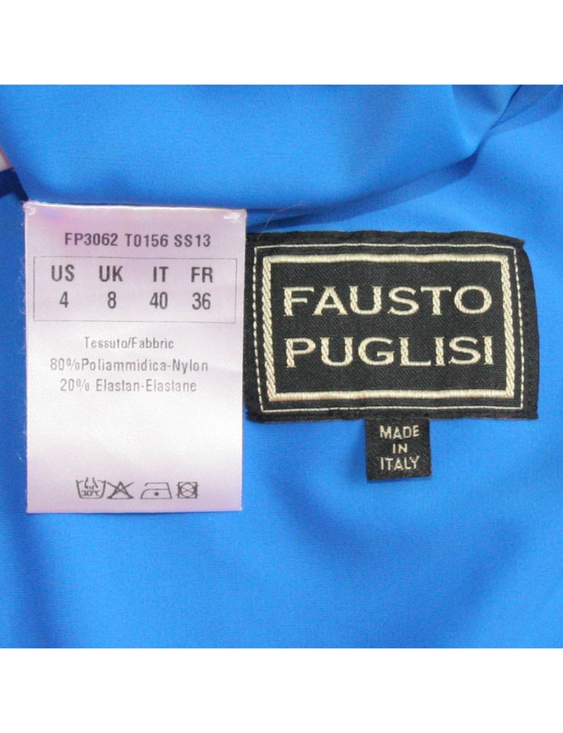 Robe coupe droite stretch FAUSTO PUGLISI tricolore