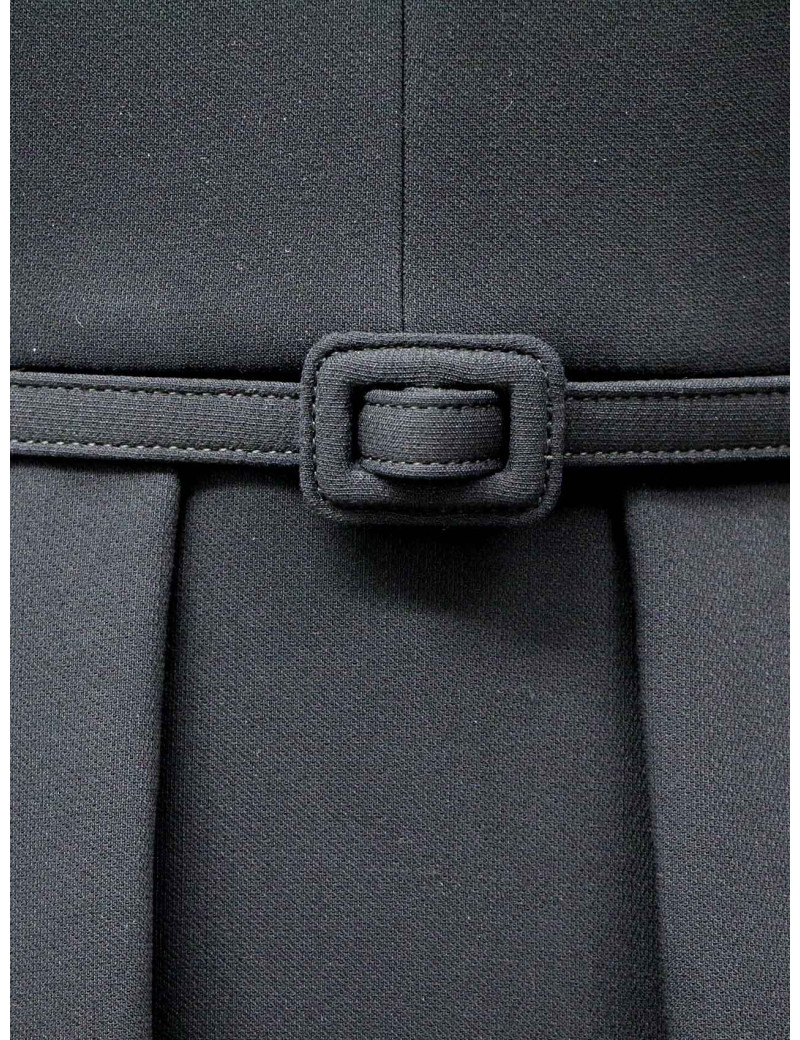 Robe CHRISTIAN DIOR longue T38 laine noire