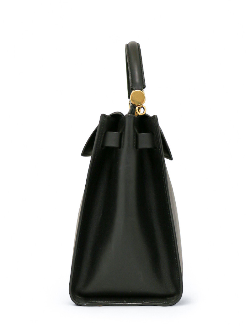 Sac Sicily DOLCE & GABBANA GM cuir box noir bandoulière