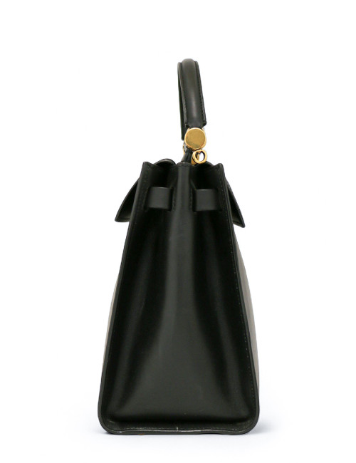 Sac Sicily DOLCE & GABBANA GM cuir box noir bandoulière