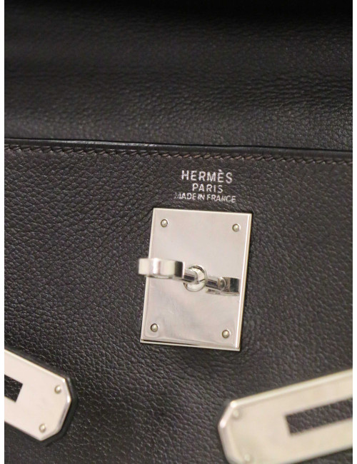 Kelly II 32 HERMES Evergrain Ebène