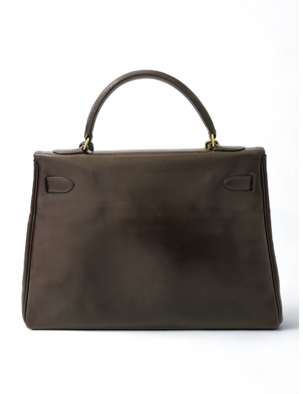 Kelly 32 HERMES cuir box marron