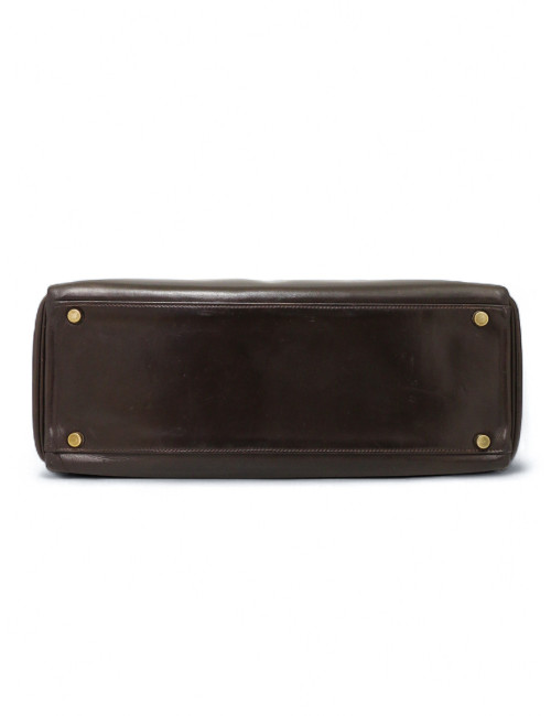 Kelly 32 HERMES cuir box marron