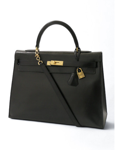 Kelly 35 sellier Hermès noir