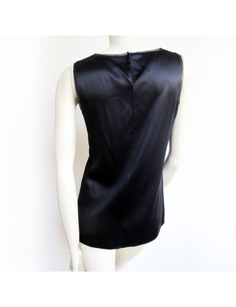 Top noir DOLCE & GABBANA en soie T 42