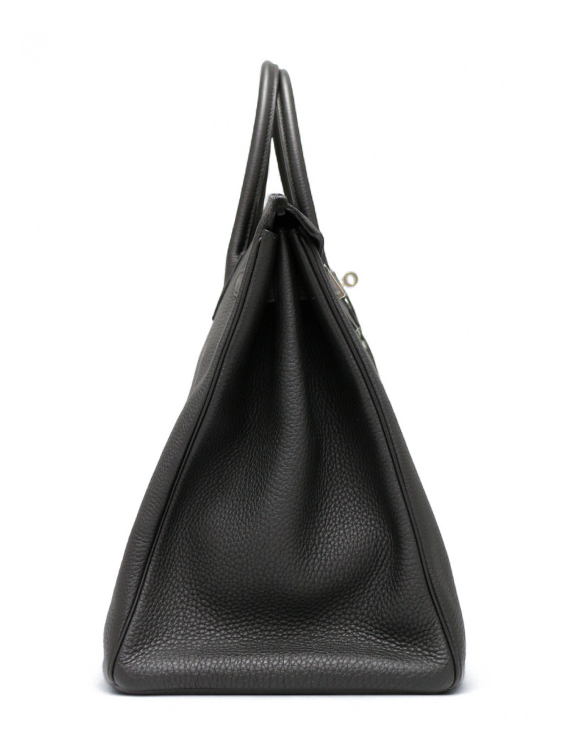 Birkin 40 noir HERMES cuir Togo