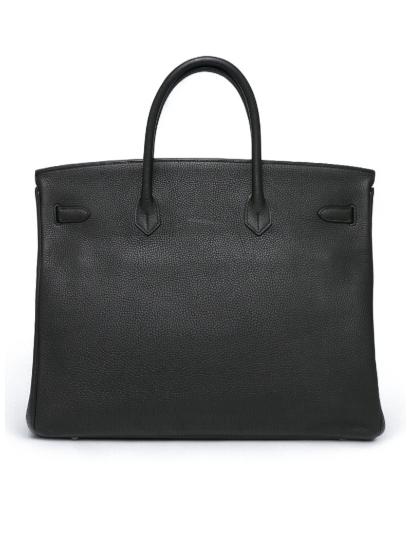 Birkin 40 noir HERMES cuir Togo